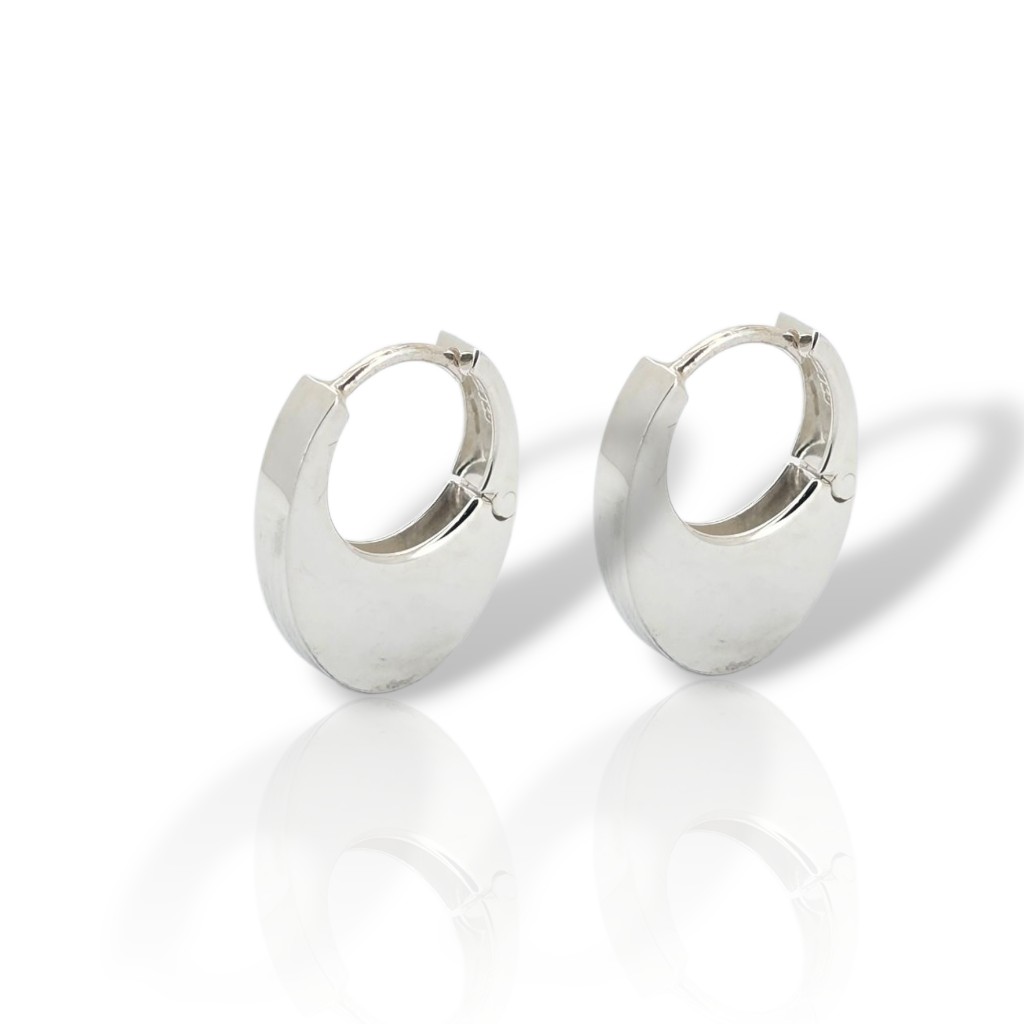 Platinum plated silver 925º earrings (code GEM001004)